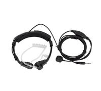 NONDK 3.5mm Adjustable Throat Mic Microphone Essential Accessory for Phones | Essential 3.5mm throat microphone for phones; black plastic body with adjustable throat mount and clear audio path.