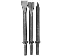 NONDK 3 Pcs 7 inch Length Air Hammer Punch Chipping Chisel Long Bit Set Round Bar Tool