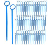 NONDK 300 Pcs Disposable Dental Mirror Anti Fog Mouth Mirror Individually Packed Dental Mirror for Teeth Oral,Blue