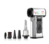 NONDK 300000RPM Turbofan High Power Jet Fan Air Duster Air Blower Handheld Brushless Motor Variable Speed Dust Blower Cleaning Tool Silver