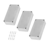 NONDK 3PCS Aluminum Stomp Box Enclosure DIY Guitar Effects Pedal 12 Sizes 1590A/B/BB/C/D/DD/G/LB/XX/BB2/125B/1032L Aluminum Stomp Box