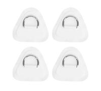 NONDK 4 Pcs D Ring Patch Stainless Triangular D Ring PVC Patch Steel D Ring Pad for PVC Inflatable Boat Raft Kayak Boat Surfboard C