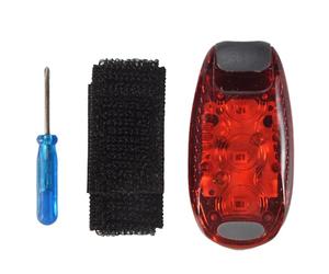 NONDK 4 Pcs Safety Light Waterproof Red Flashing Bicycle Rear Light, Suitable for Running, Walking, Cycling, Helmet, Etc