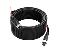 NONDK 4 Pin Car Camera Video Cable with Reverse Trigger Line for Rear View Camera,Aviation Cord Extension Wire 15m