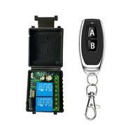 NONDK 433MHz Remote Control DC6V-30V 2CH Relay Remote Control Switch for Garage Door Motor Control