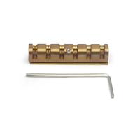 NONDK 43MM Adjustable Brass Roller Guitar Nut for LP, Style Guitars Replacement Part for Enhanced Tuning Stability