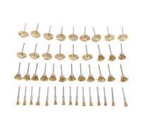 NONDK 45 PC Brass Wire Wheel Brushes Wire Brushes Set for Accessories Rotary Tools Polish Clean