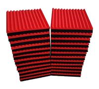 NONDK 48 Pcs Sound Insulation Board Acoustic Panel Studio Foam Wedge Fireproof Soundproof Cushion Wall Board,2.5 x 30 x 30cm