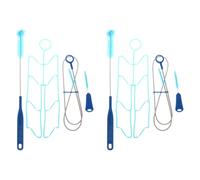 NONDK 4In1 Water Bag Cleaning Kit Brush Cleaning Tool Water Bag Brush Cleaner Hydration Bladder Tube Brush for Water Bladders