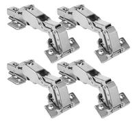 NONDK 4Pcs 180 Degree Cabinet Hinges Adjustable Mounting Hinges Soft Close Cabinet Hinges
