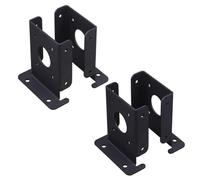 NONDK 4Pcs Adjustable Wood Fence Pergola Post Base Brackets Kit Heavy Duty Post Anchor Base Brackets for Deck Railing Mailbox