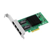 NONDK 4Port PCIE X4 RJ45 Lan Network Card High Speed Ethernet Adapter 10/100/1000Mbps Gigabit Ethernet Lan Card for PC Desktop
