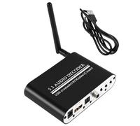 NONDK 5.1 Audio Decoder Digital Optical/Coaxial Converter -Compatible ARC/Spdif/Coaxial/Bluetooth 5.0/USB Flash Input