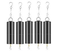 NONDK 5 Pcs Ornament Spinner Rotator Battery Operated Wind Spinner Motor Disco Ball Motor with 5 Wind Spinner Swivel Hooks