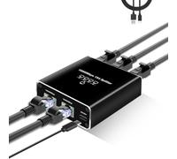 NONDK 5 Port Gigabit Ethernet Switch with USB Power Cable, 1000Mbps Ethernet Splitter 1A 4-Out, for Cat 5/5E/6/7/8