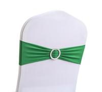 NONDK 50PCS Elastic Chair Knot Wedding Decoration Buckle Sashes Back Cover Hotel Home Seat Elegant Modern Ribbon Decors Easy Install,E