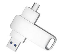 NONDK 512GB USB 3.1 Flash Drive with Type C and Type A Port,Memory Stick Thumb Drive,Storage and Backup for Smart Phone Silver