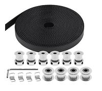 NONDK 5M Timing Belt 10mm Width 20 Teeth 5mm Bore Timing Pulley Wheel +20 Tooth Bore 5mm Idler Tensioner Spring Torsion 3D Printer Replacement Parts Accessories