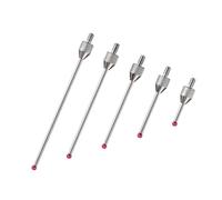 NONDK 5pcs M2.5 CNC Probe Measuring Head 2mm Stylus Ball Touch Probe Tools Porcelain Shaft 10-50mm Probe Head