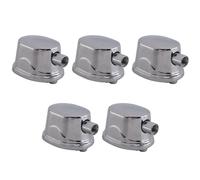 NONDK 5PCS Silver Alloy Drum Kit Replacement Accessories Rectangular Claw Hook Lug Single End Drum Percussion