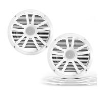 NONDK 6.5 Inch Horn Boat Speaker 75mm Magnet Waterproof Marine Sound System Flush Mount for RV ATV UTV SPA RZR White