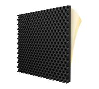 NONDK 6 Pack Self Adhesive Acoustic Foam Panels Fireproof Soundproofing Treatment Wall Panel,Reduce Noise Foam for Studio,Etc