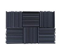 NONDK 6 Pcs Acoustic Studio Absorption Foam Panel Broadband Sound Absorber Periodic Groove Structure