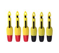 NONDK 6PCS Automotive Car Repair Puncture Test Hook Clips with 2mm Socket Detecting Circuit Voltage Test Tool