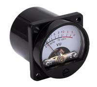 NONDK 6V-12V Panel Volume Meter Panel VU Meter Warm Backlight Recording Impedance 630 Ohms