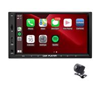 NONDK 7 Inch Double Din Car Stereo Wireless Carplay Android Auto Player Car Radio with Bluetooth FM Camera