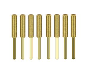 NONDK 8 Pieces Chainsaw Sharpeners High Hardness Stone Chainsaw Sharpeners with Sharpening Wheels (5/32 Inch, 4.0 mm)