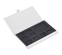 NONDK 9 Micro-SD/SD Memory Card Storage Holder Box Protector Metal Cases 8 TF&1 SD