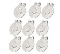 NONDK 9 Pcs Golf Ball Marker, Magnetic Disc Golf Hat Ball Marker Holder Golf Ball Marker Clip Golf for Men Women Golfer Gifts