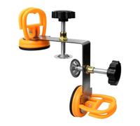 NONDK 90 Degree Countertop Seam Setter, Right Angle Stone Setter Installation Tool Stainless Steel, Double Suction Cup