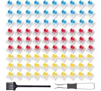 NONDK 90PCS Keyboard Clickers Set 3 Pin Pre-Lubricated Clicky Key Switches Keyboard Switch for DIY Builds