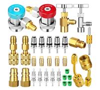NONDK AC R134A Adapter Quick Coupler Kit, R134a Tank Tap Valve R134a to R22/410a for Air Conditioning Refrigeration System