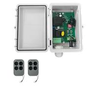NONDK AC220V Tubular Motor Receiver Roller Shutter Control Board +2xRemote Control for Roller Shutter Gate Opener