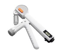 NONDK Adjustable 5 to 60KG Grip Strengthener Hand Exerciser Strength Training Finger Rehabilitation Unisex White Electronic Model