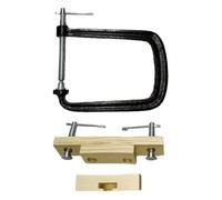 NONDK Adjustable Bridge Clipping Tool Metal Guitar Bridge Clamp for Folk Acoustic Guitar Maintenance and Repair B