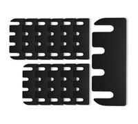 NONDK Adjustable for Doors Door Hinge Shims 12pcs 4 Inch,Black Hinge Spacers, for Doors, Adjusting the Spacing to Align