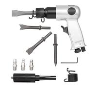 NONDK Air Hammer, 4500BPM Pneumatic Hammer with Rust Removal Air Scaler & 4PCS Chisels Round Shank for Cutting Scraping