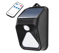 NONDK Alarm Light Solar Powered Waterproof Motion Detector Remote Control Strobe Siren Outdoor Security Pet for Yard