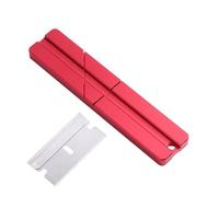 NONDK Aluminium Alloy 1/8" Audio Cassette Tape Splicing Block Splice Blocks Tape Repair Set Red