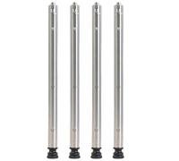 NONDK Aluminum Alloy Table Legs, Three-Position Height Adjustable, Telescopic, Portable for Outdoor Camping Short