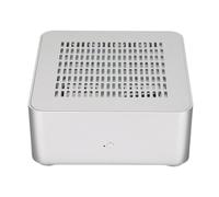 NONDK Aluminum Chassis Small Desktop Computer Case PSU HTPC Mini-ITX PC Case 2 USB 3.0 Ports