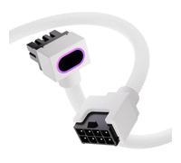 NONDK ARGB PC Cable with 5V 3Pin, Male-To-Female Connectors, CPU8PIN Motherboard Extension Cable- Extension Cable 18AWG 90° Right-Angle Design B