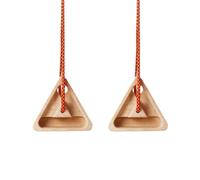 NONDK Arm Workout Climbing for Fingerboard 2-Pack Portable Triangular Wooden Design with 3 Multi-Depth Pocket Slots for Enhanced for Finger Strength Training