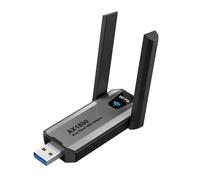 NONDK AX1800 WiFi Adapter 2.4G& 5.8G USB3.0 WiFi6 Receiver Transmitter 1800Mbps Supports -MIMO for Desktop PC
