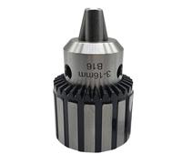 NONDK B18 Steel Shell Taper Drill Chuck Without Thread Spanner 3-16mm Spanner Chuck Heavy Duty Metal Swivel Clamp Drill Chuck