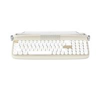 NONDK B309 Retro Bluetooth Wireless Keyboard for Laptops, Tablets, Telephones, Charging Models, Portable Dual Mode Keyboard, Beige